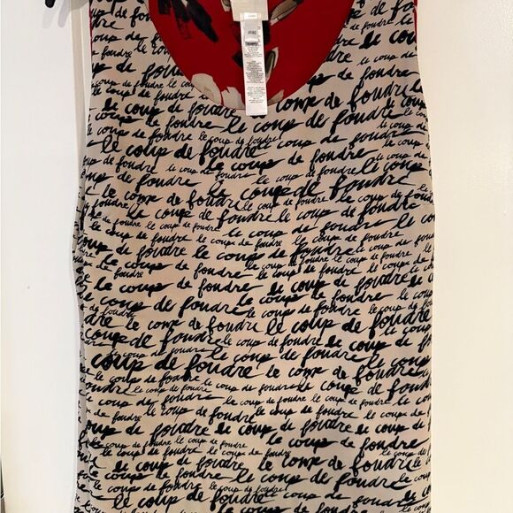 Chico's Red and Cream Floral Tank Top - Picture 2 of 7